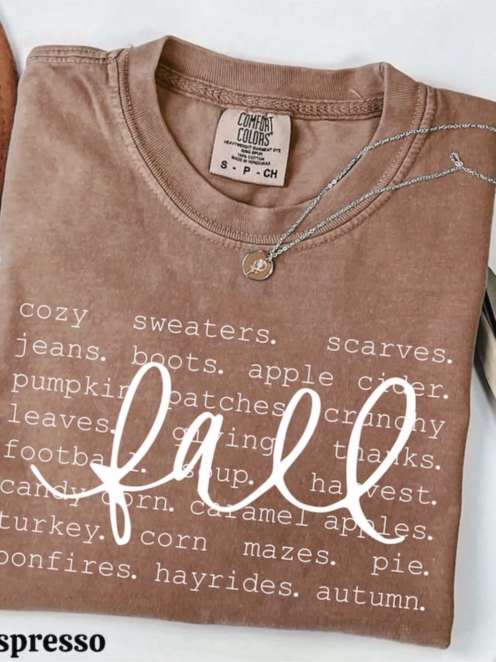 Comfort Colors Graphic Short Sleeve Tee Espresso & White